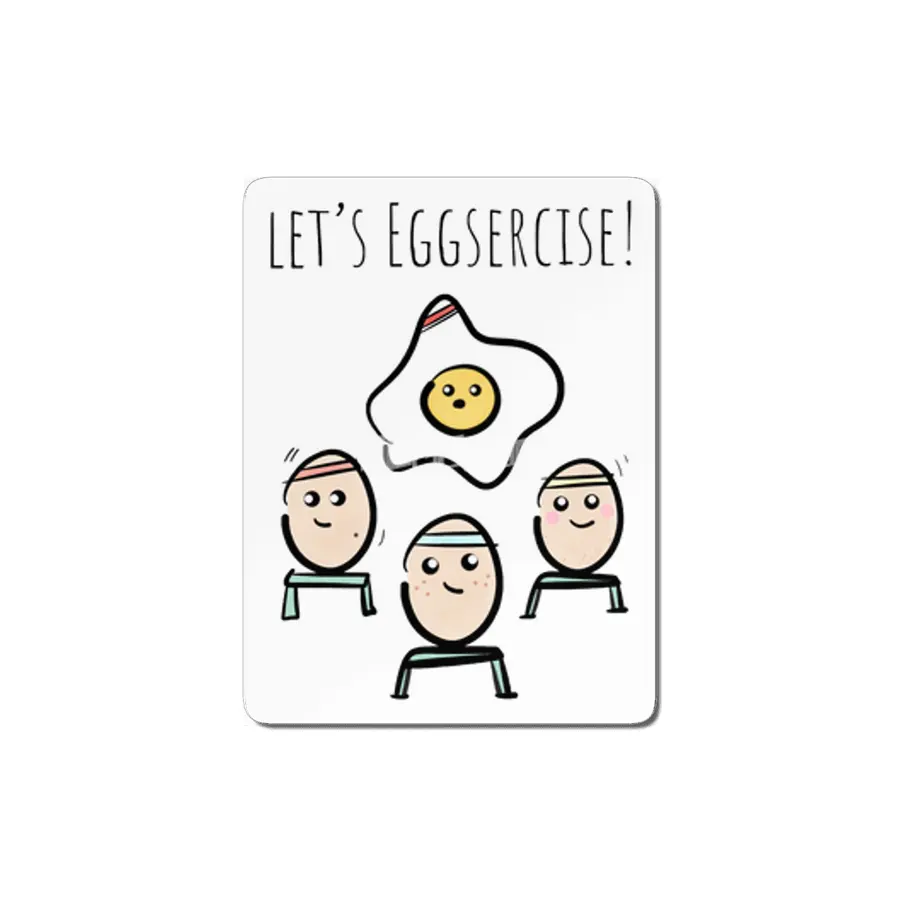 Let's Eggsercise! MDF Tablo