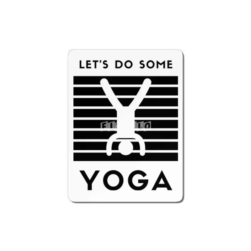 let’s do some yoga (black print) MDF Tablo