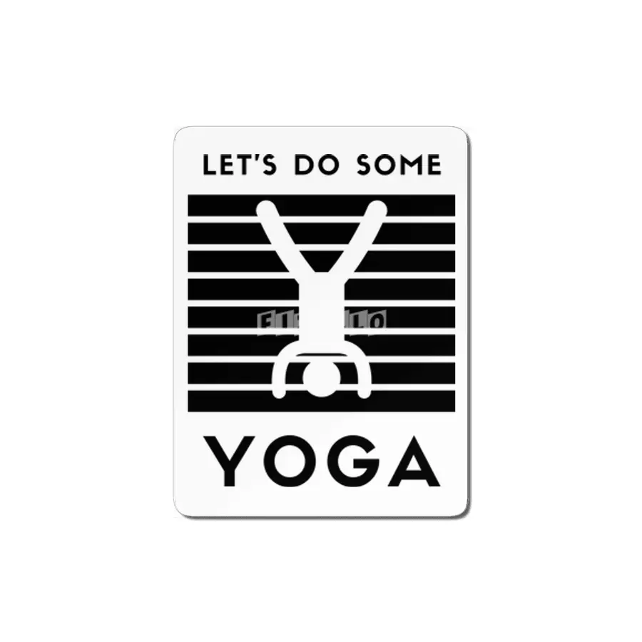 let’s do some yoga (black print) MDF Tablo