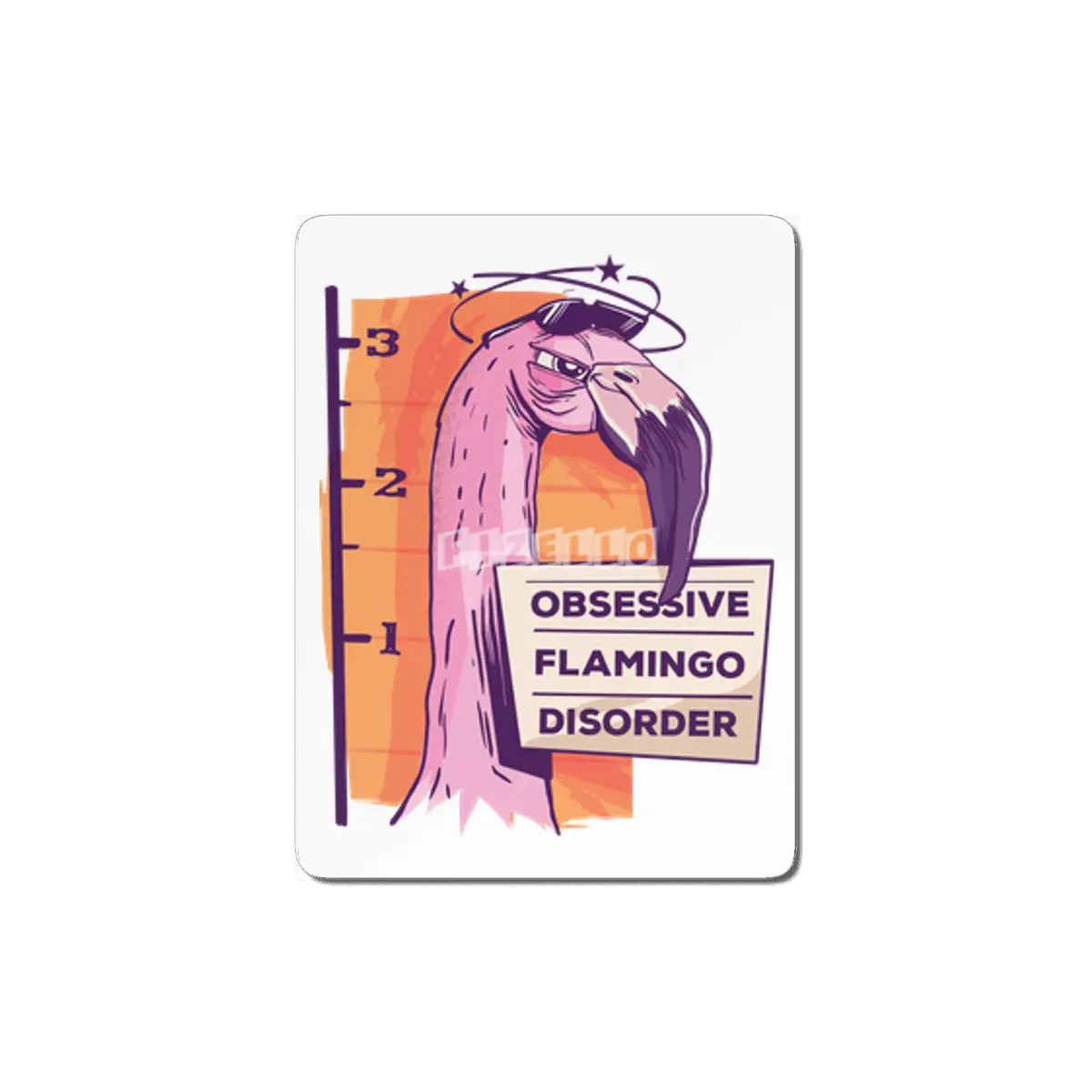 Obsessive Flamingo Disorder MDF Tablo