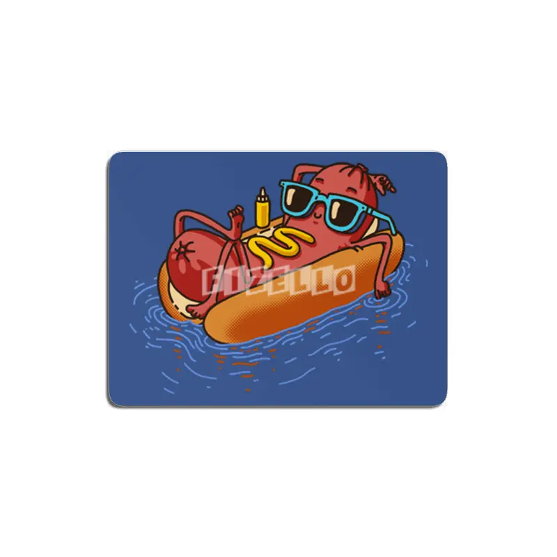 Hot Dog Summer Vacation Swimming Pool MDF Tablo