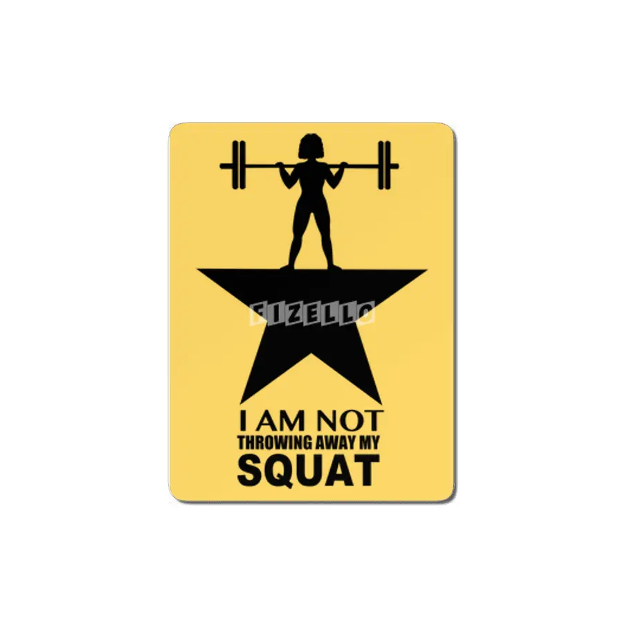 My Squat: Curly Hair (Dark Print) MDF Tablo