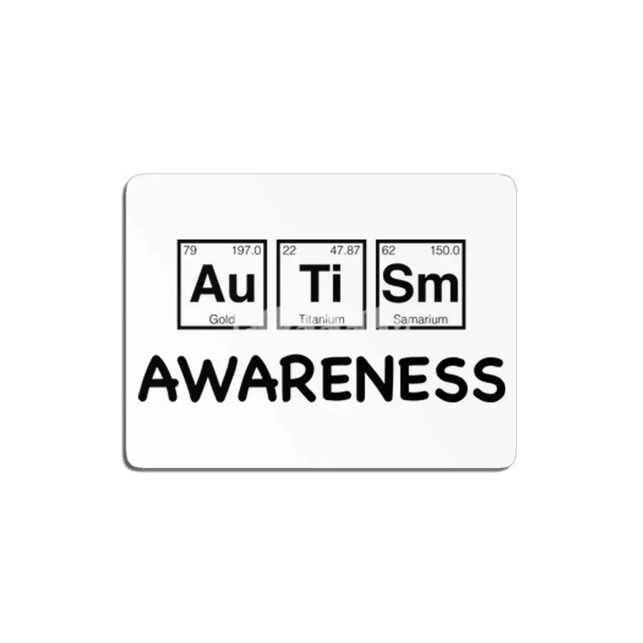 Autism Awareness Light Periodic Table Elements Theme for Teachers, Students and Parents MDF Tablo