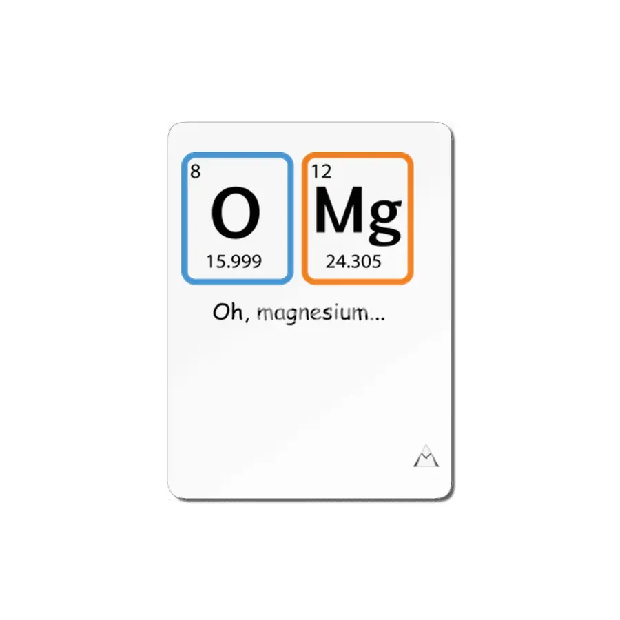 Oh, magnesium... MDF Tablo