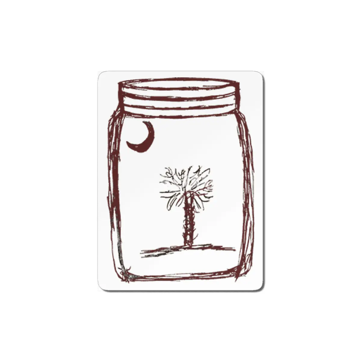 Garnet Mason Jar MDF Tablo