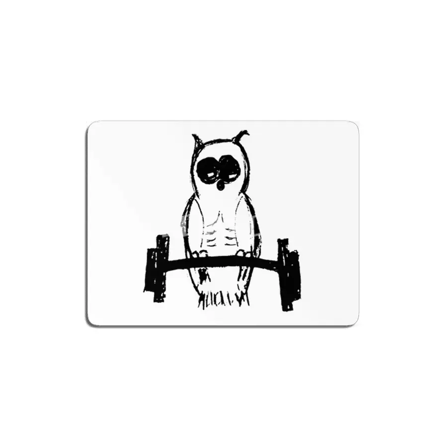 Pumping Iron Owl MDF Tablo