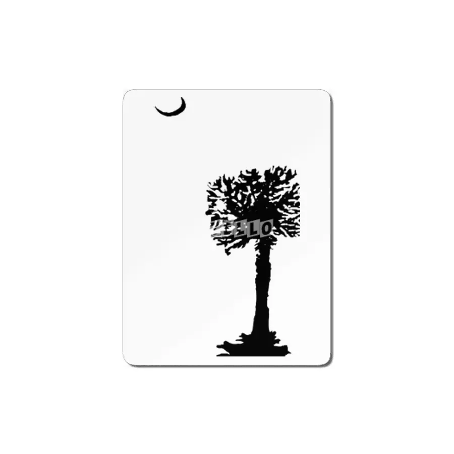 SC Palmetto Tree in Black MDF Tablo