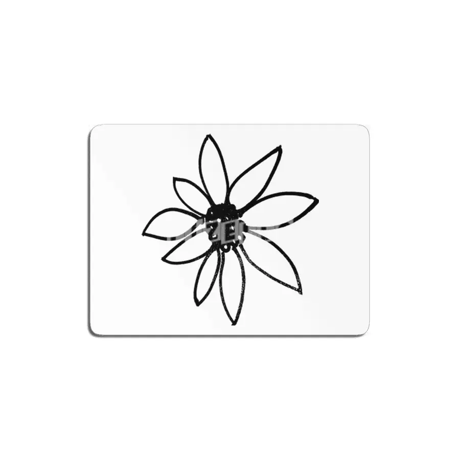 simple flower MDF Tablo