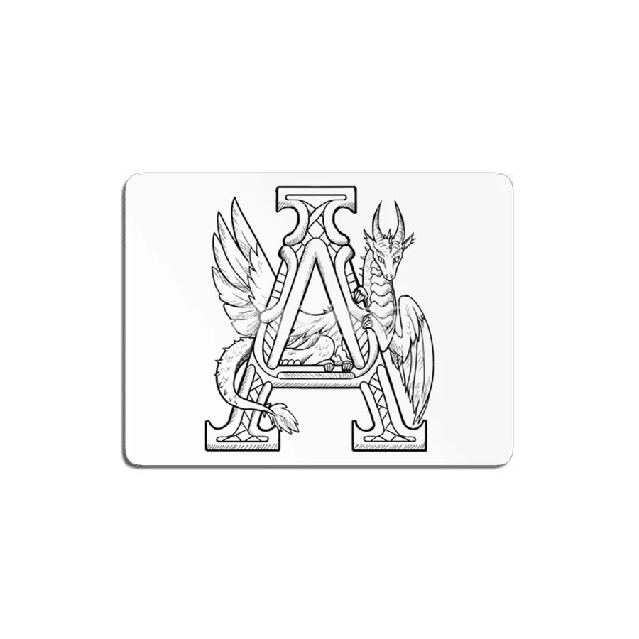 A Dragon Alphabet MDF Tablo