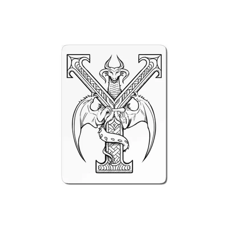 Y Dragon Alphabet MDF Tablo