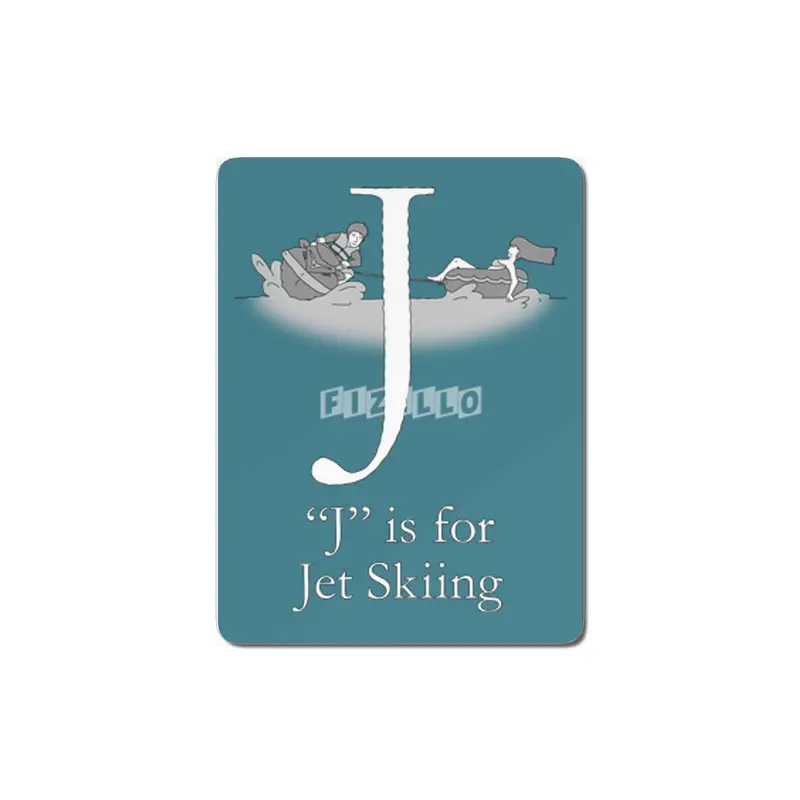 J is for Jet Skiing MDF Tablo