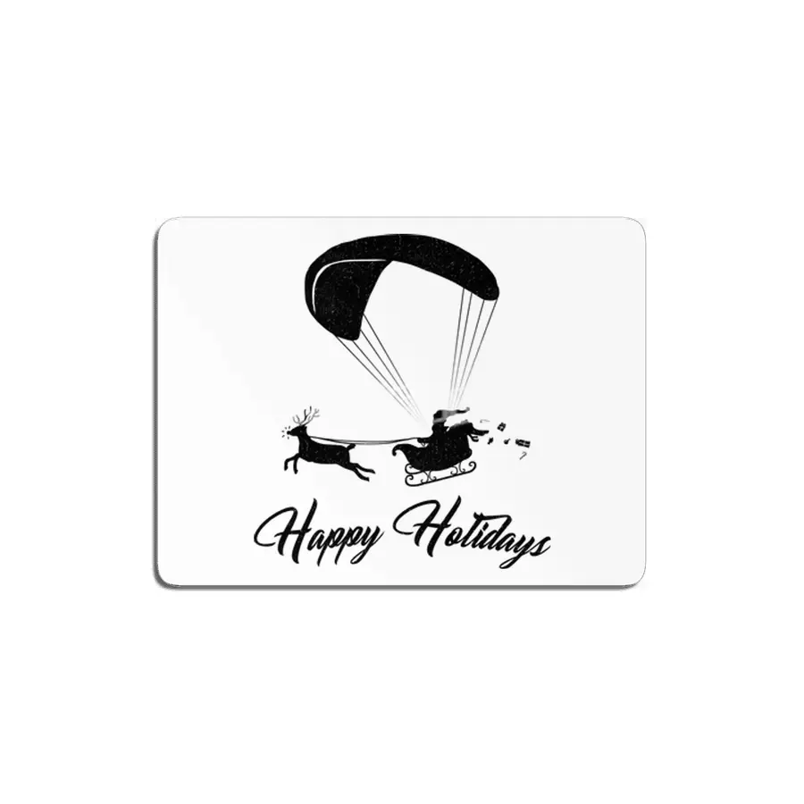 Happy Holidays - Paragliding Santa MDF Tablo
