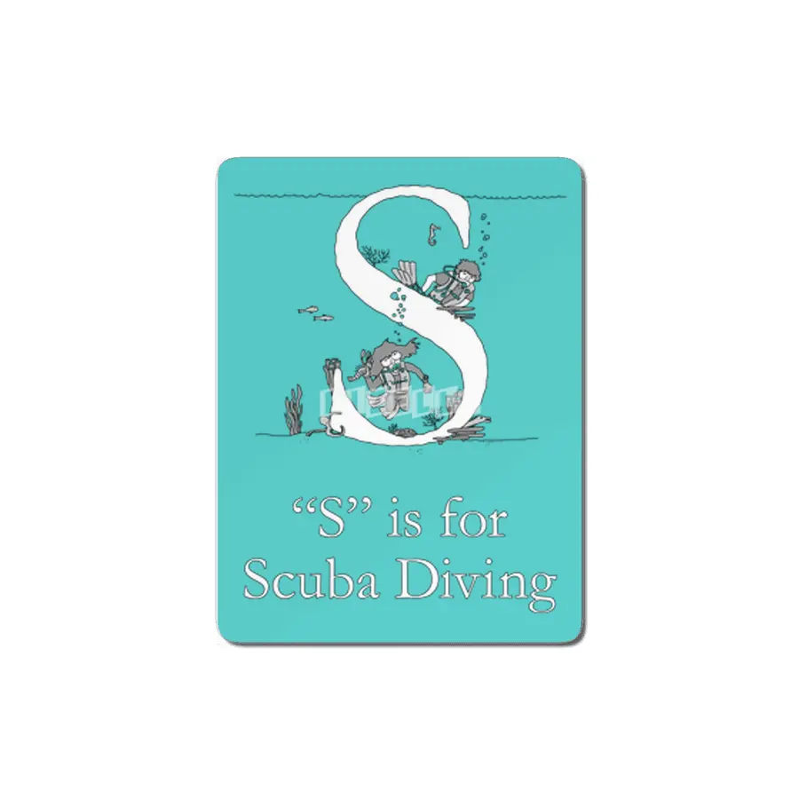 S is for Scuba Diving MDF Tablo