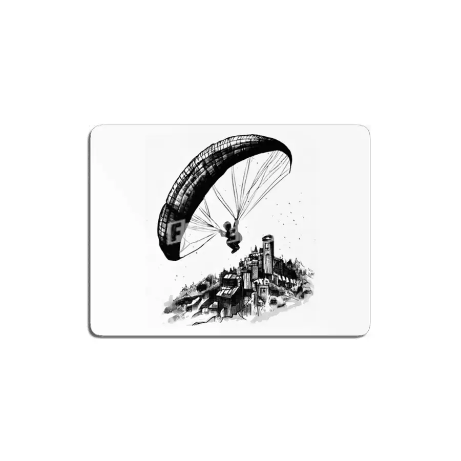 Spiraling above the Church - Paragliding MDF Tablo