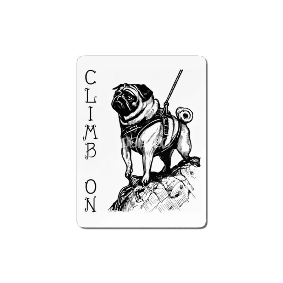 Climb On - Pug MDF Tablo