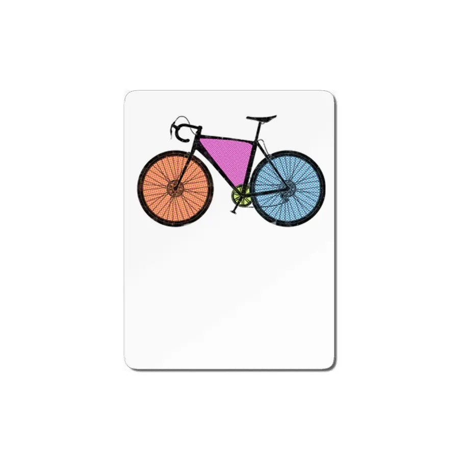 Cyclocross Bicycle Halftone MDF Tablo