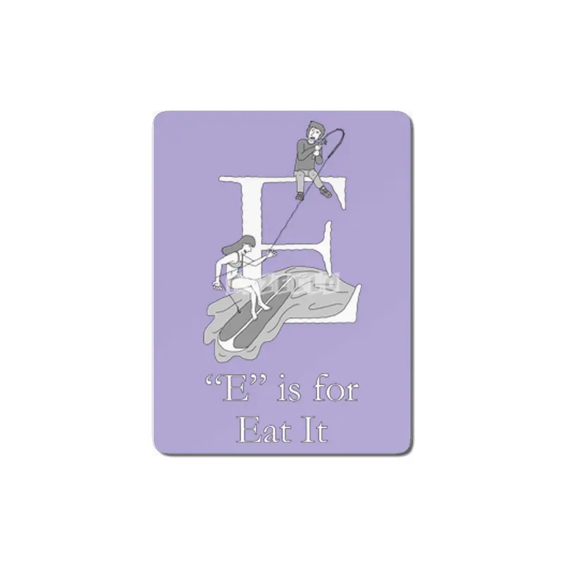 E is for Eat It MDF Tablo