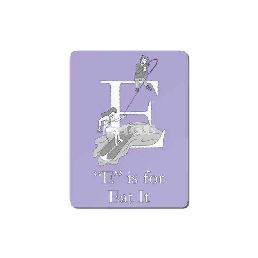 E is for Eat It MDF Tablo