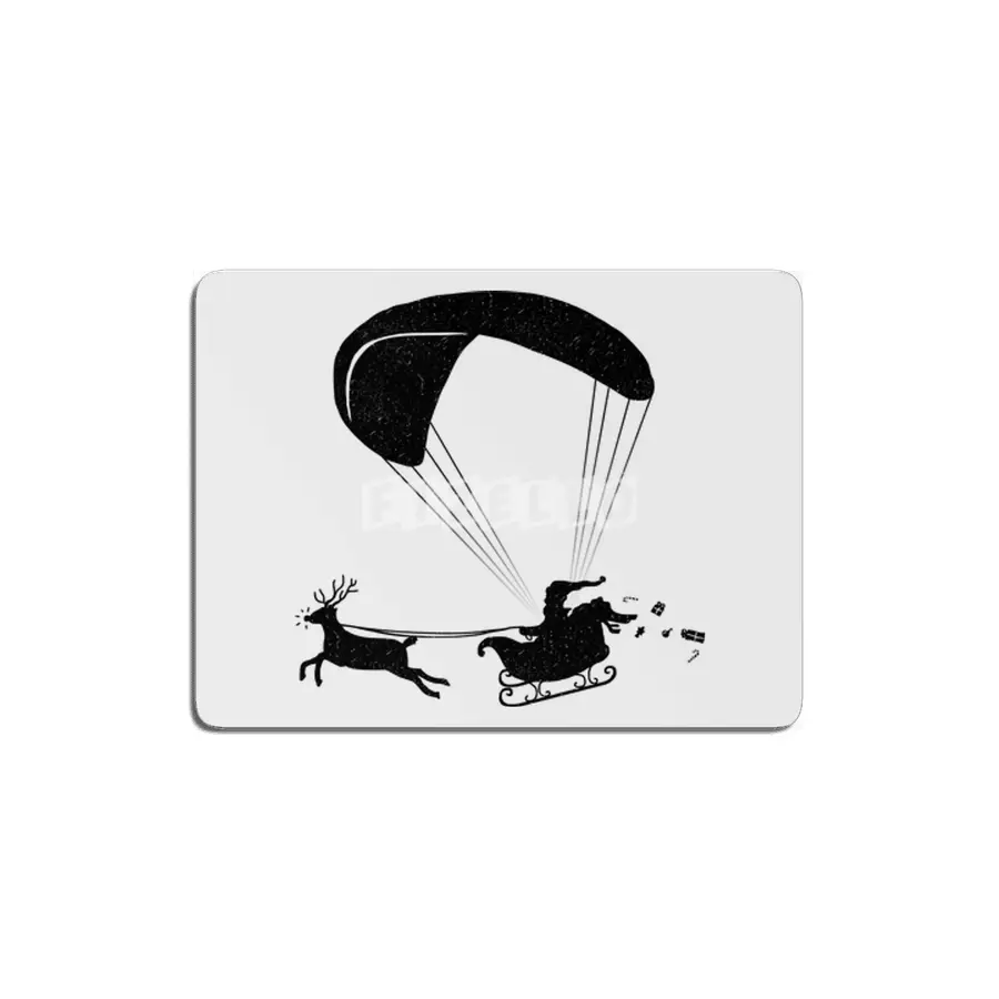 Happy Holidays - Paragliding Santa - Textless MDF Tablo