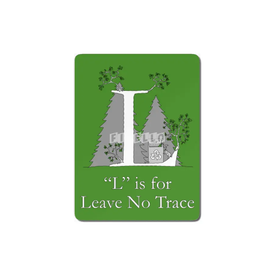 L is for Leave No Trace MDF Tablo