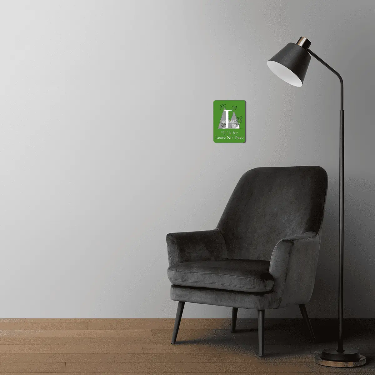 L is for Leave No Trace MDF Tablo