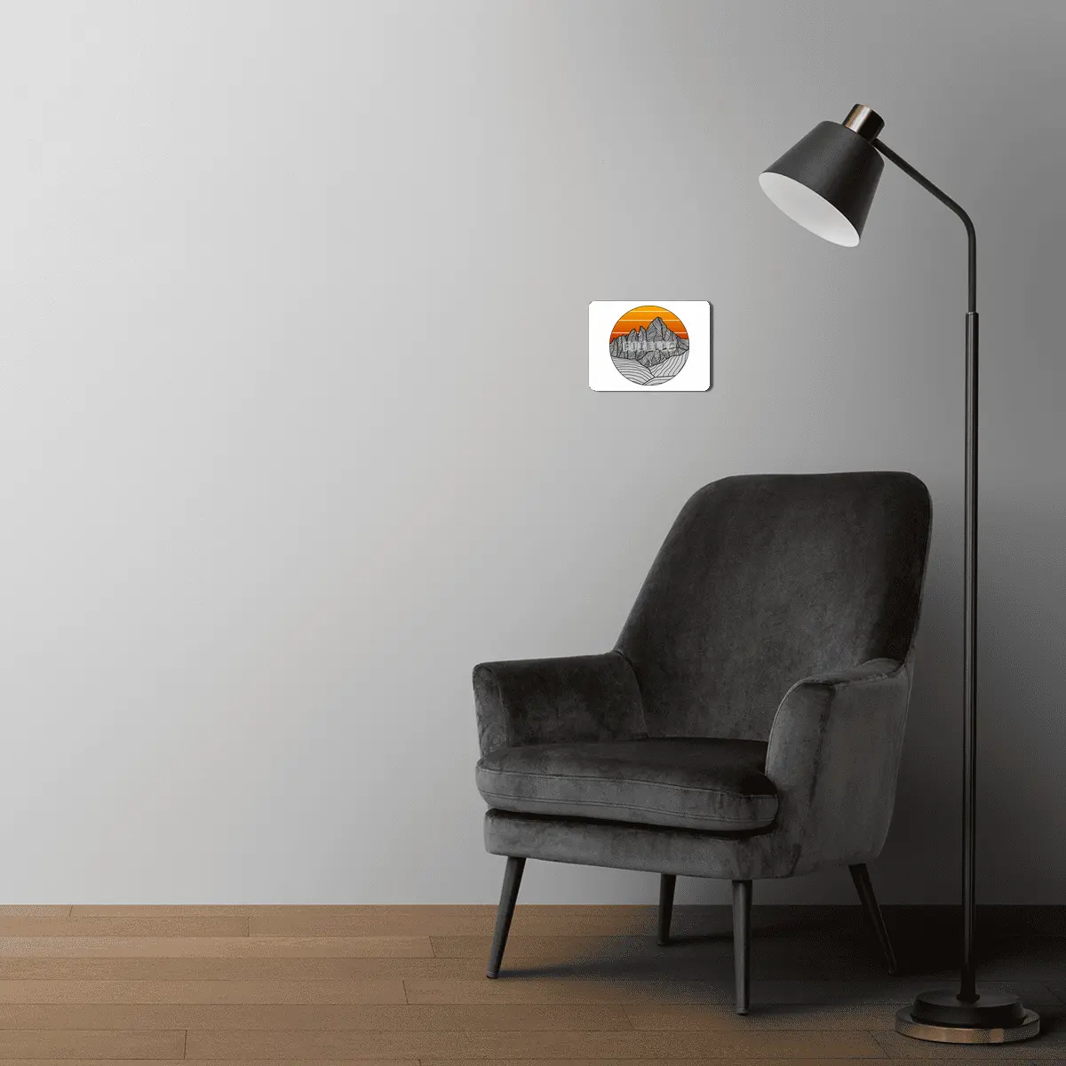 Mountain Sunset/Sky MDF Tablo