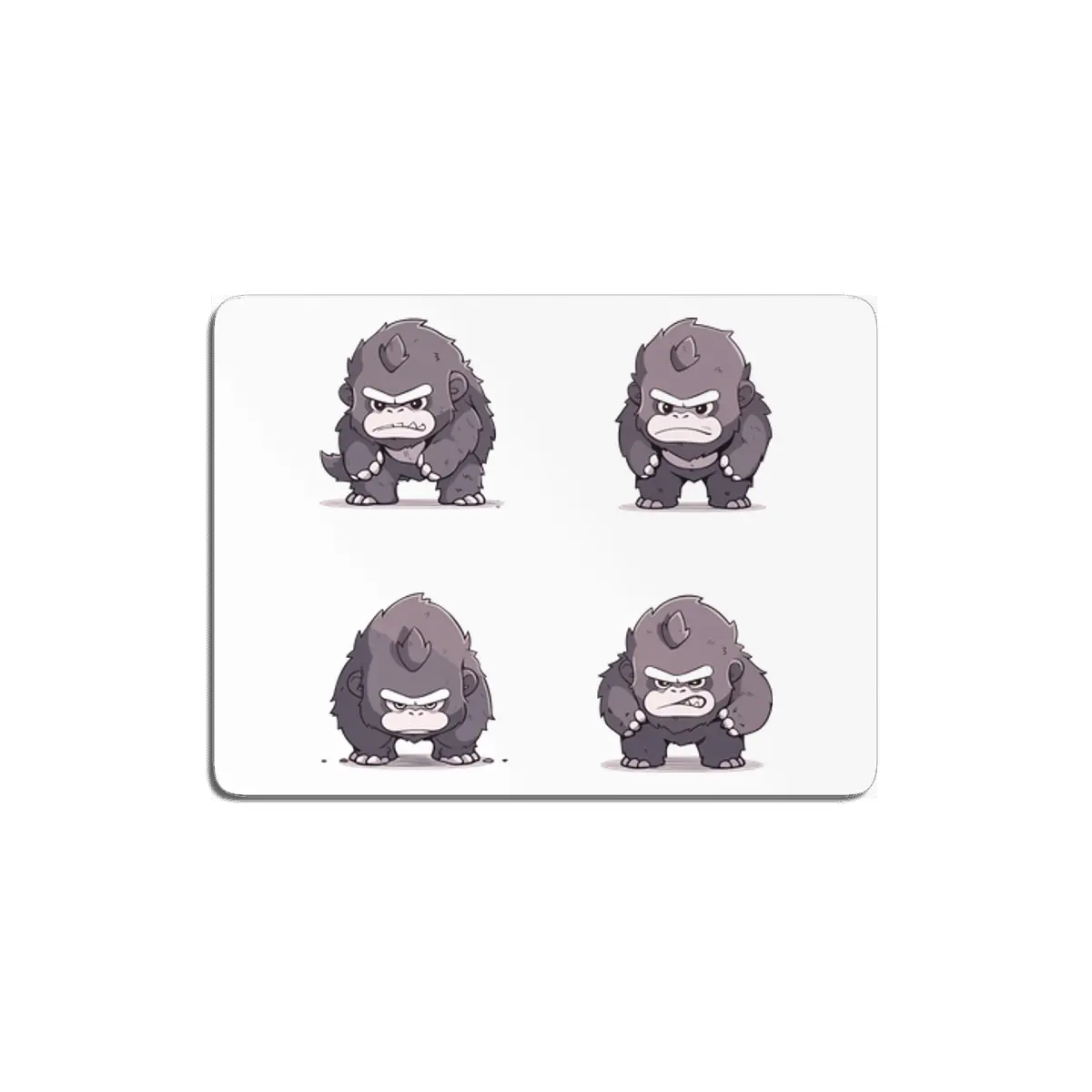 Cute Angry Gorilla MDF Tablo