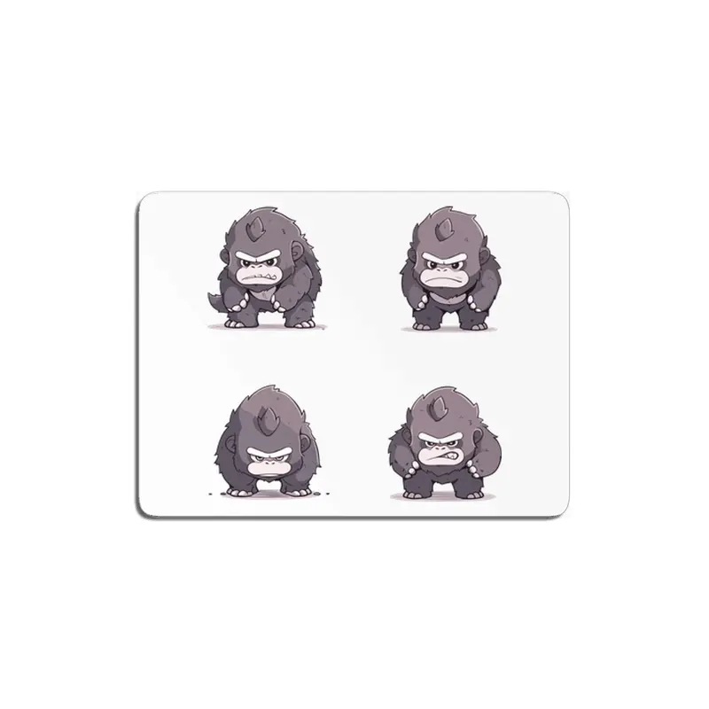 Cute Angry Gorilla MDF Tablo