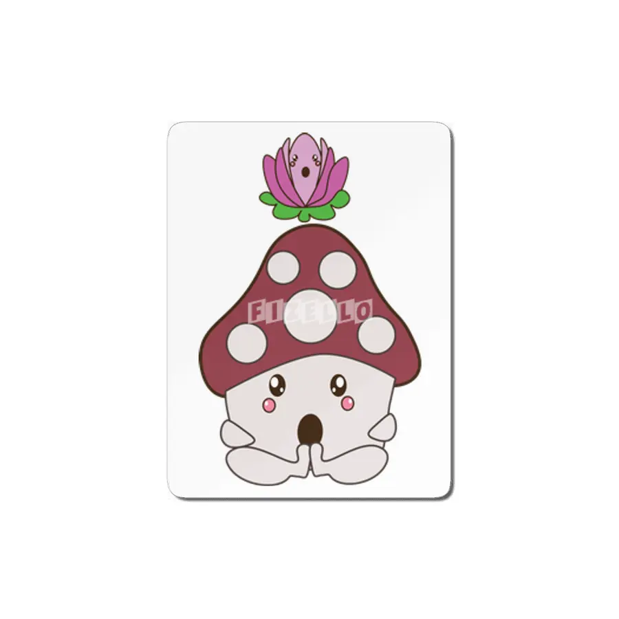 Mushroom doing yoga with friend Lotus MDF Tablo