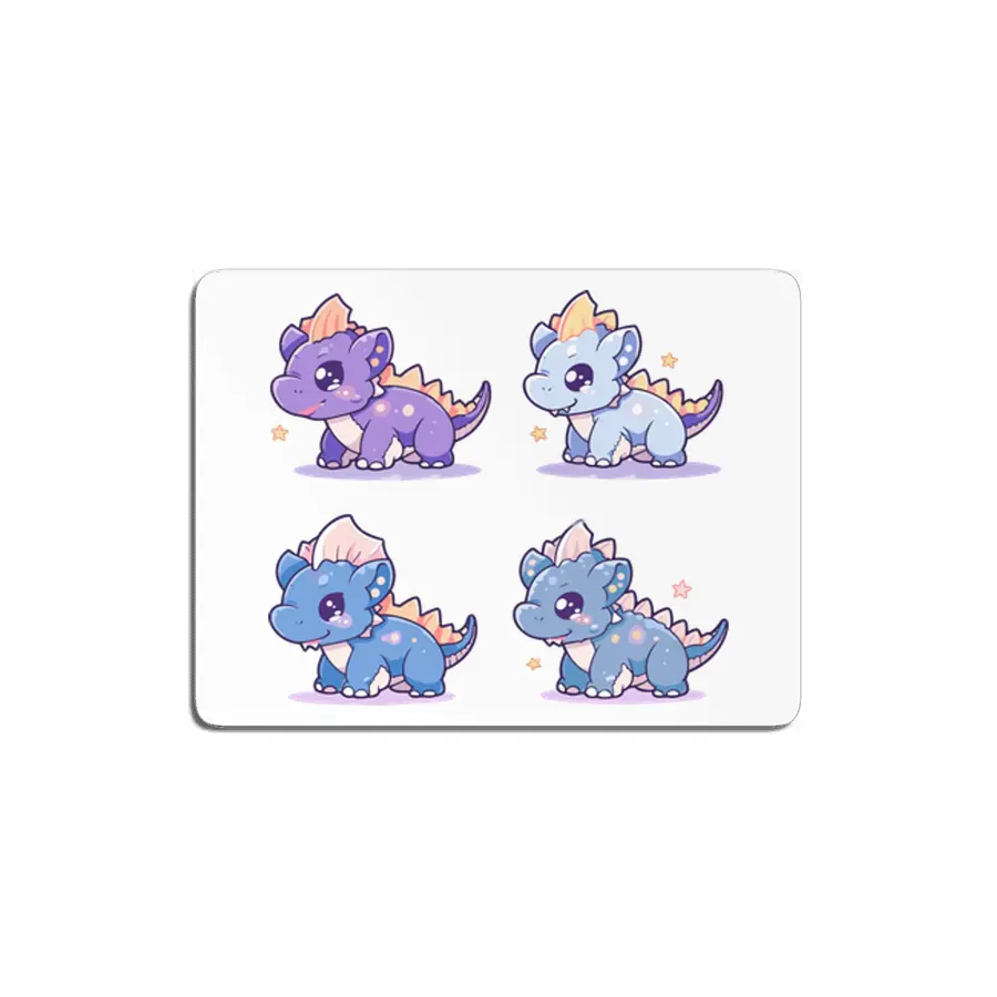 Cute Dinosaurs MDF Tablo