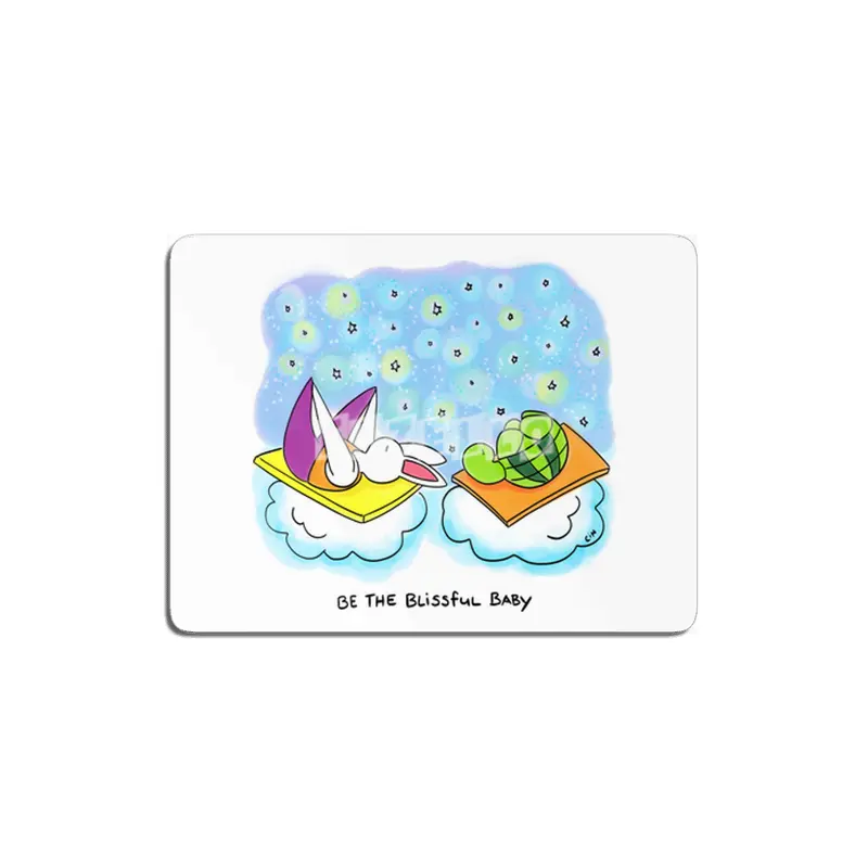 Bunny Daze Yoga - Be the blissful baby MDF Tablo