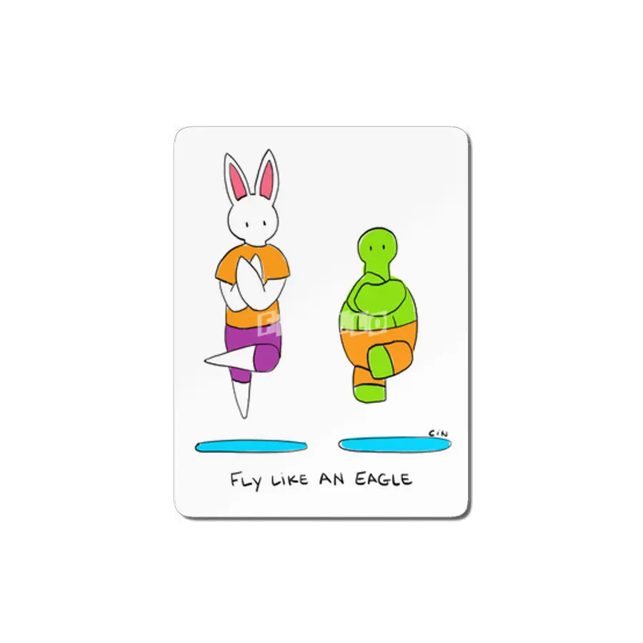 Bunny Daze Yoga - Fly Like An Eagle MDF Tablo