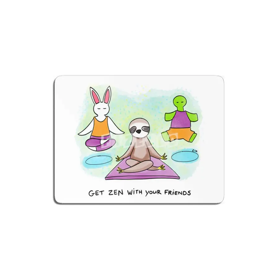 Bunny Daze Yoga - Get Zen With Your Friends MDF Tablo