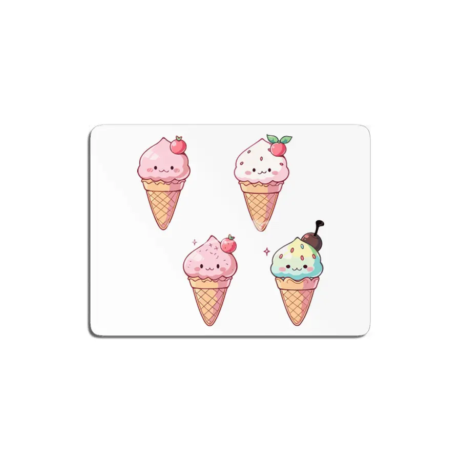 Cute Ice Cream MDF Tablo