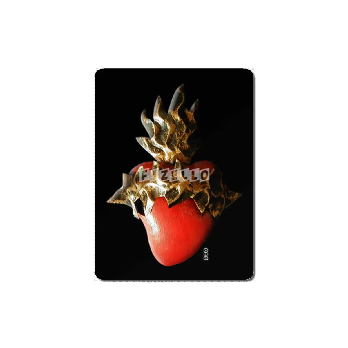 Sacred Heart on Tin MDF Tablo