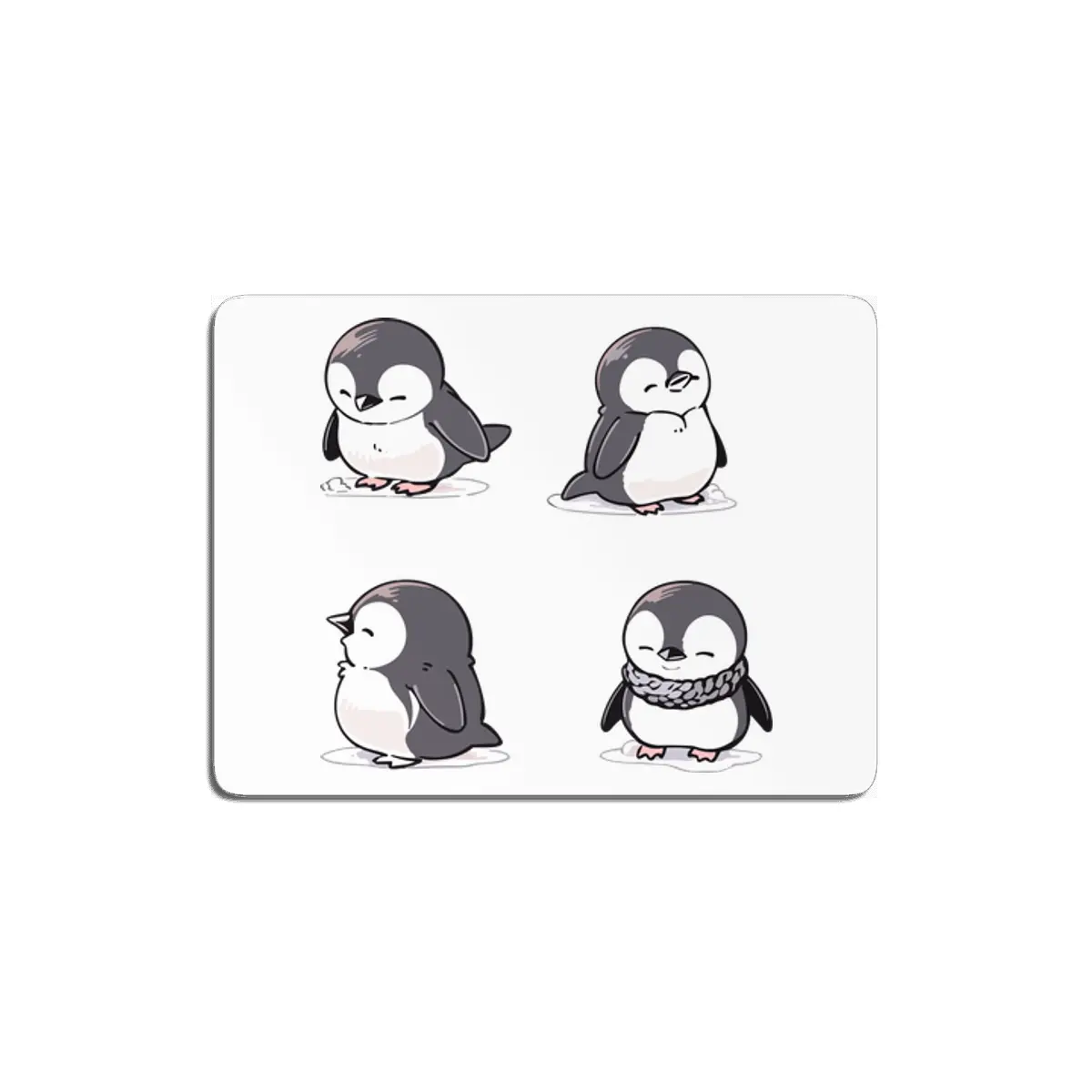 Cute Penguin MDF Tablo