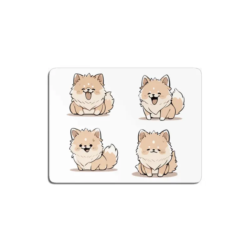 Cute Pomeranian Dog MDF Tablo