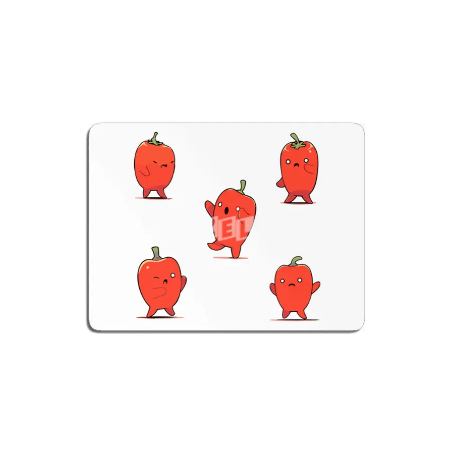 Cute Red Pepper MDF Tablo