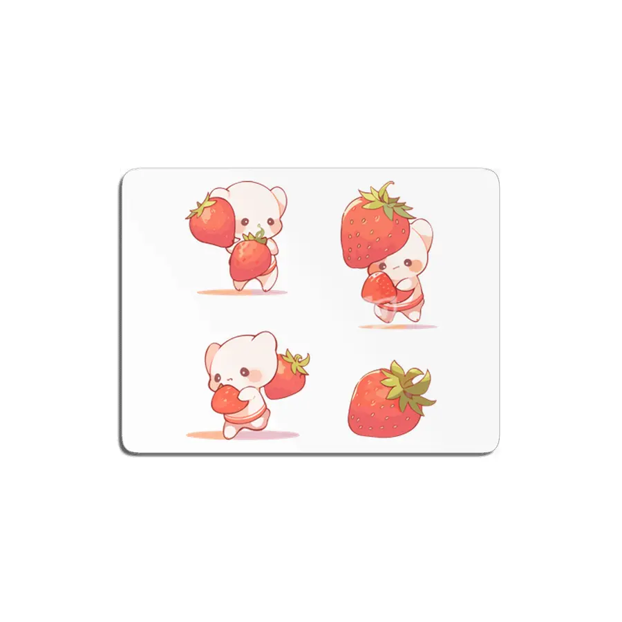 Cute Strawberry MDF Tablo