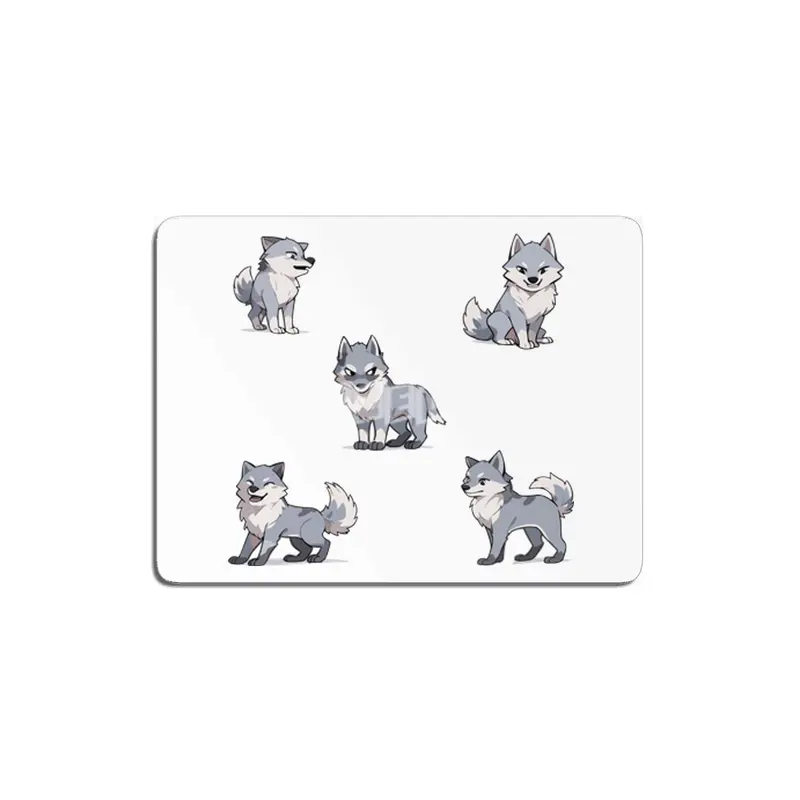 Cute Wolf MDF Tablo