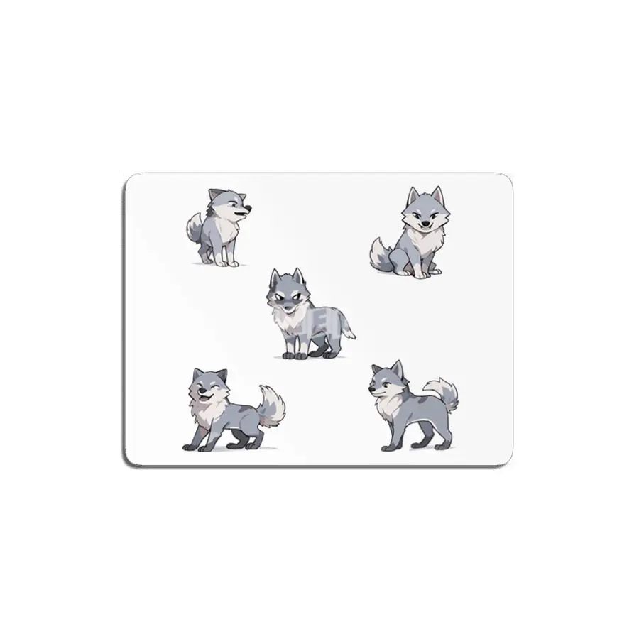 Cute Wolf MDF Tablo