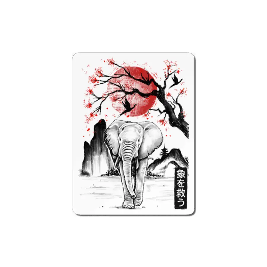 Elephant Japanese MDF Tablo