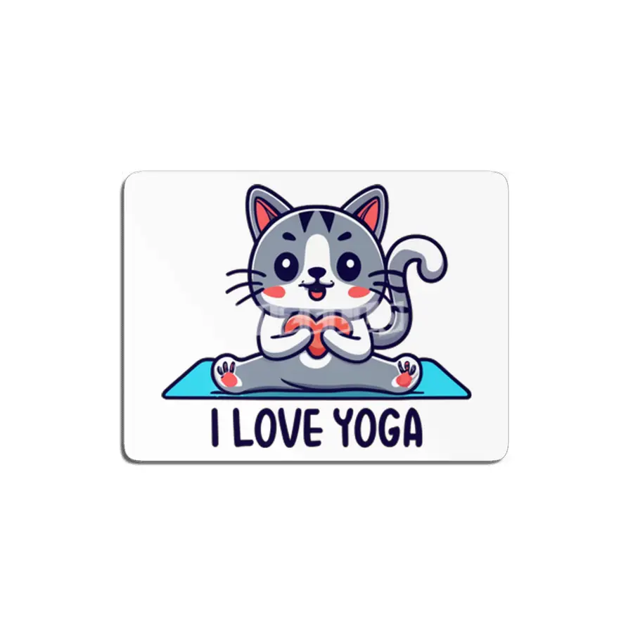 I love yoga cat MDF Tablo