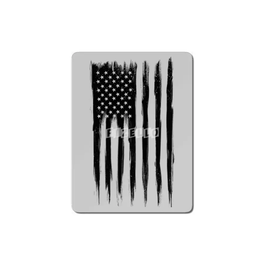 Black American Flag MDF Tablo