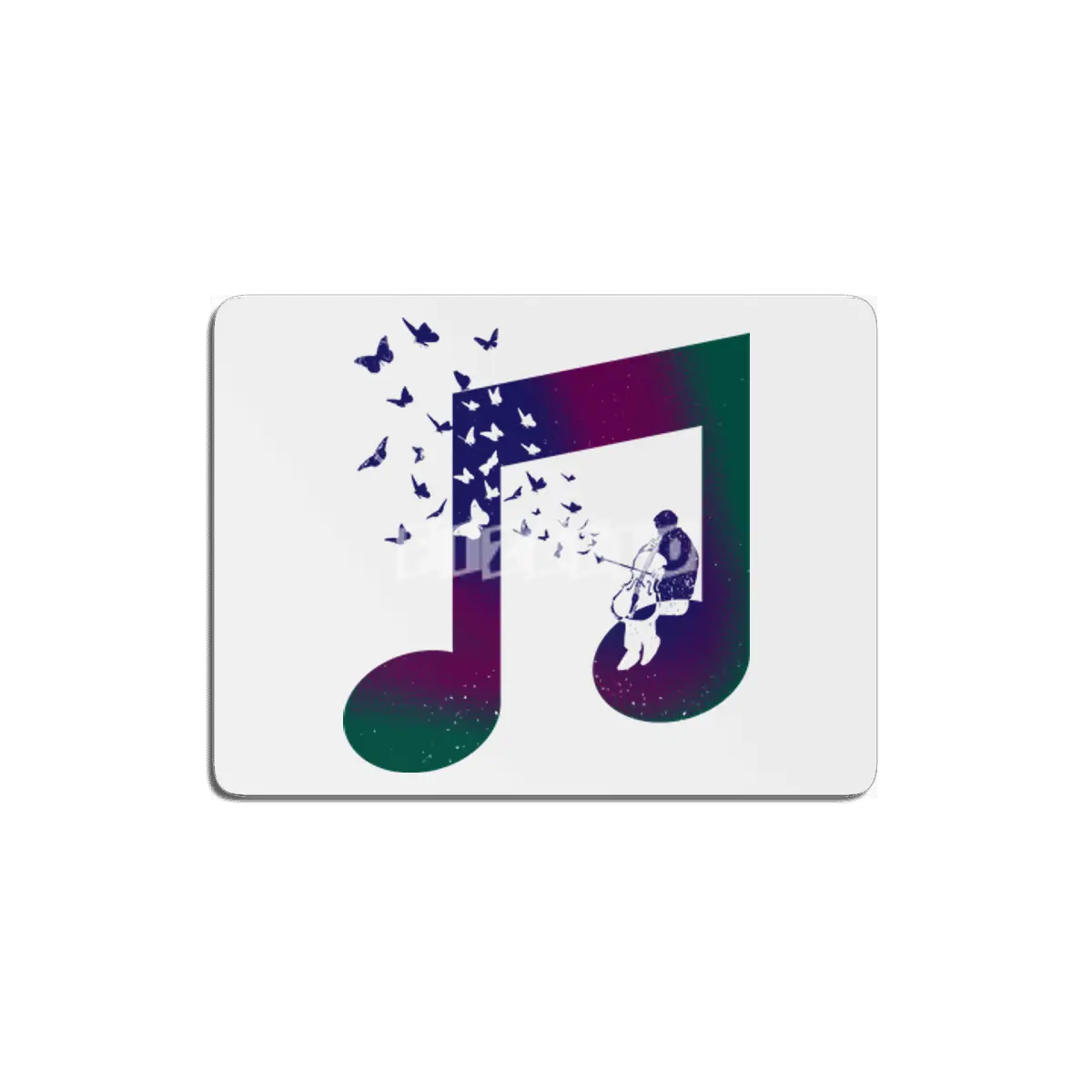 Music Cello MDF Tablo