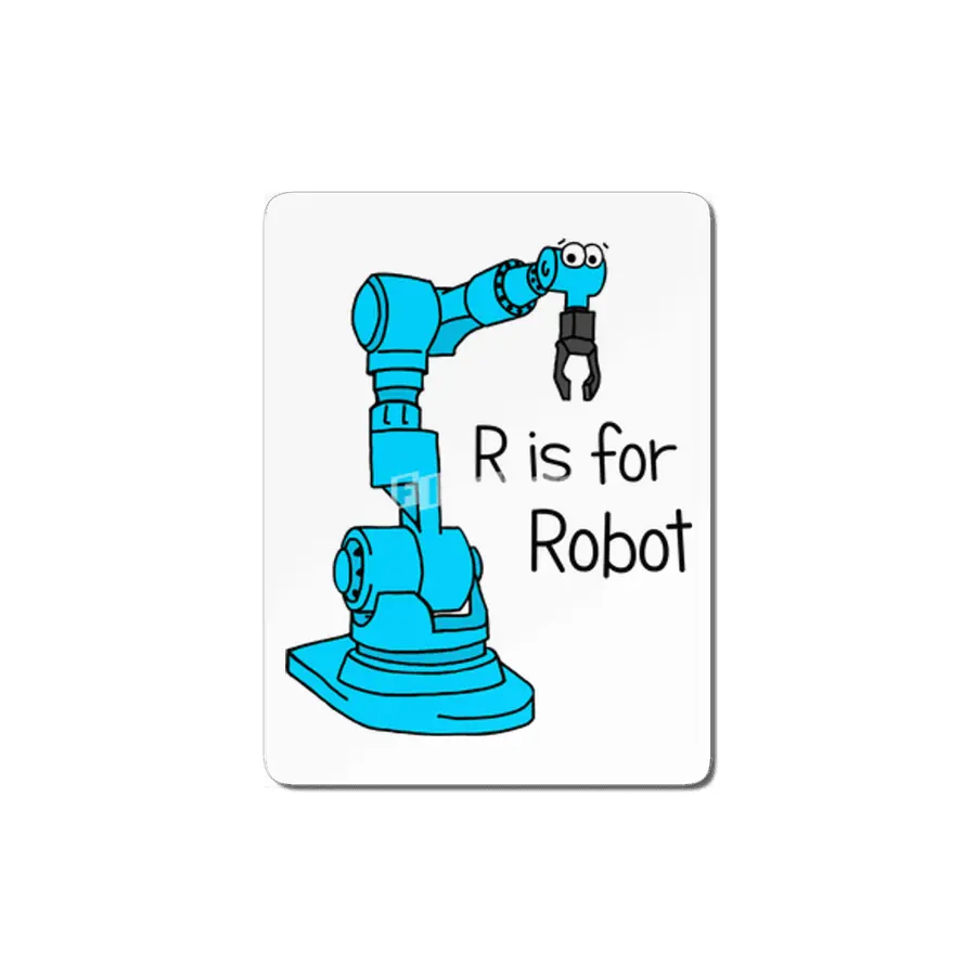 R is for Robot MDF Tablo