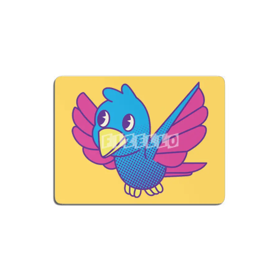 Cute Retro Bird MDF Tablo