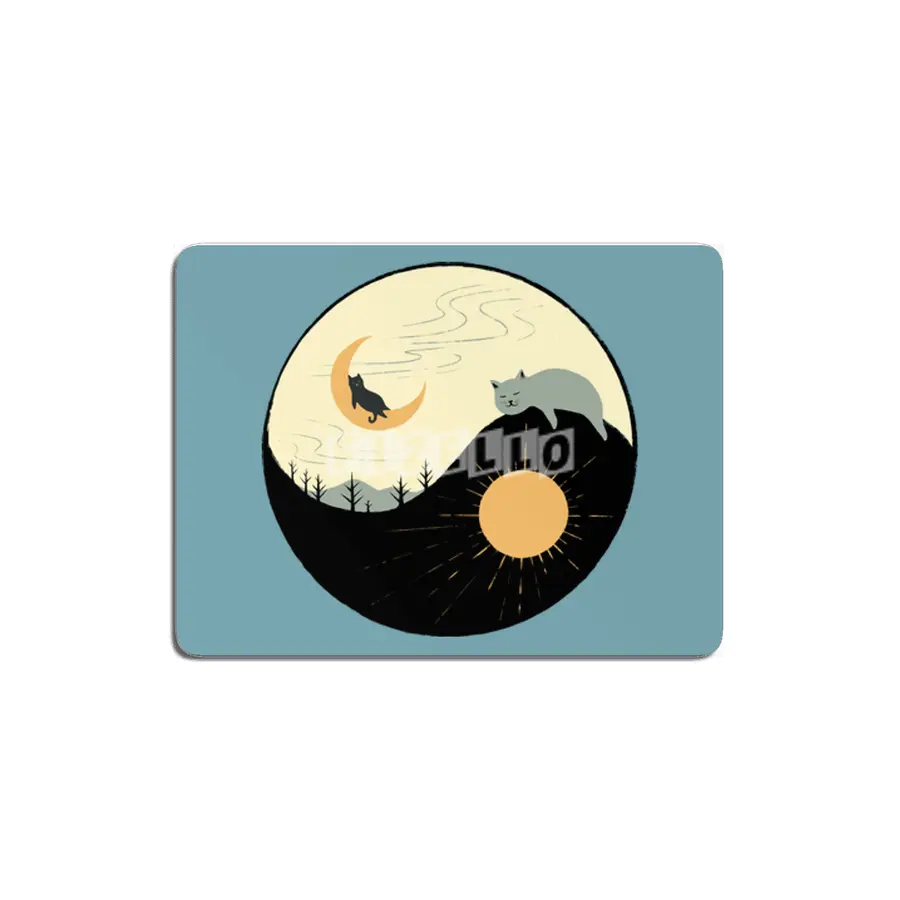 Kitty 5 day night moon & sun MDF Tablo