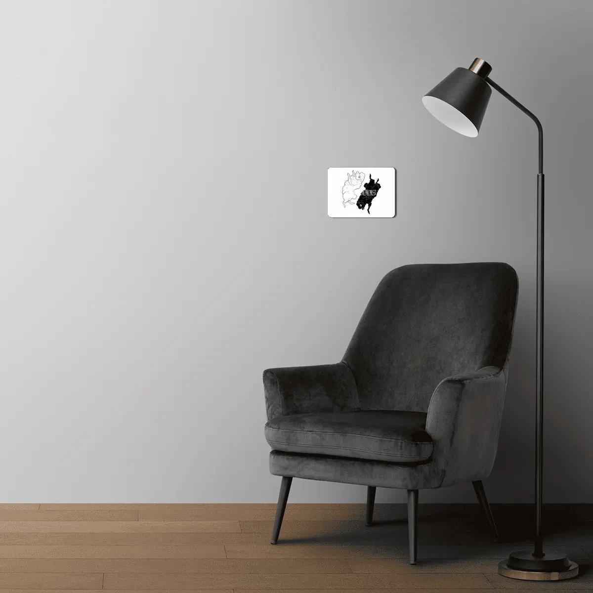 Yin Yang Sheep MDF Tablo