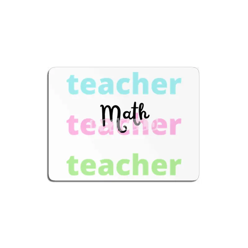 Math Teacher MDF Tablo